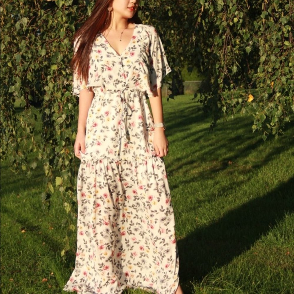 Beautiful Button-Down Maxi Dress - Picture 4 of 8